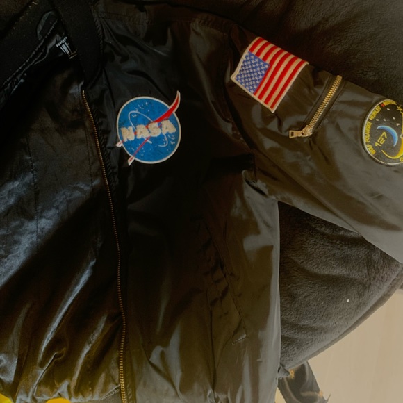 Forever 21 NASA patched Bomber Jacket for sale size (s) - Picture 2 of 8